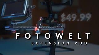 FOTOWELT Gimbal Extension Rod Review | Zhiyun Weebill S, Ronin S, Feiyu AK4500