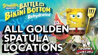 Spongebob Squarepants Battle for Bikini Bottom: Rehydrated All Golden Spatula Locations