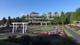 Masonic Village at Elizabethtown Formal Gardens Aerial Video