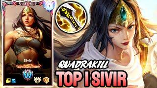 WILD RIFT SIVIR - TOP 1 SIVIR GAMEPLAY - GRANDMASTER RANKED