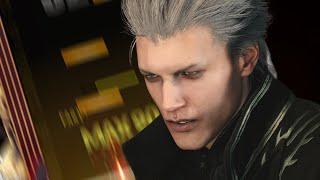 vergil plays a rhythm game