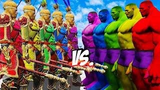 TEAM WUKONG COLOR VS TEAM HULK 1003 COLOR - EPIC SUPERHEROES WAR