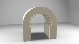 How to Model a Beautiful Arch for Building Design in Maya 2022 Tutorial