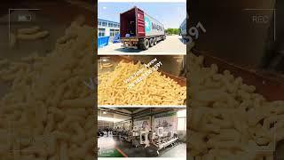 Corn Sticks Puffy Snacks made by Arrow 70model Twin screw extruder 100% corn flour #cornsnacks