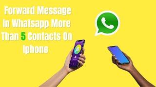 How To Forward Messages In Whatsapp More Than 5 Contacts On Iphone