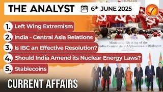Daily Newspaper Analysis 6th June 2025  | The Hindu Analysis | Indian Express Analysis | The Analyst