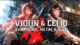 VIOLIN & CELLO METAL ROCK  3hrs (Bass Boosted)  Epic Vibes for Work, Gaming, & Workouts 