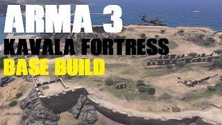 Arma 3 Kavala Fortress Base speedbuild with EDEN editor