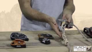 Equipment for Advanced Slacklining : 11 of 14 - Rope Brakes Used for Tensioning System