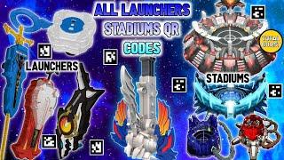 ALL LAUNCHER AND STADIUM QR CODES || BEYBLADE BURST SURGE APP