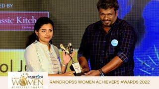 Jai Bhim's Lijomol Jose gets crowned in Raindrops Woman Achievers Award 2022 | Media Masons