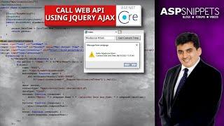 Call ASP.Net Core Web API using jQuery AJAX