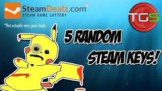 5 Random Steam Keys from Steamdealz.com