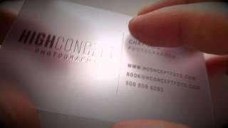 Clear plastic business cards premium