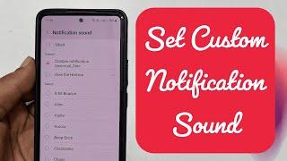How to Set Custom Notification Sound on  Samsung Galaxy A73 5G - Set custom tone for messages