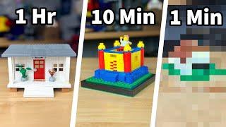 Building a LEGO House in 1 Hour, 10 Minutes, and 1 Minute…