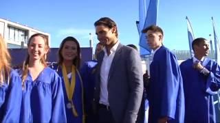 Rafael Nadal at the Graduation Ceremony at the Rafa Nadal Academy, 13 June 2017