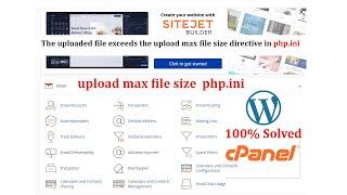 The uploaded file exceeds the upload max file size directive in php ini | soloved problem 2025