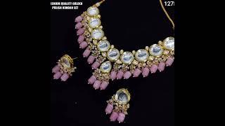 uncut kundan Necklace Sets #kundan #jewelry #jewellery #necklace #trending