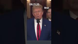 Trump addresses the nation following U.S. strikes on Iranian nuclear sites.