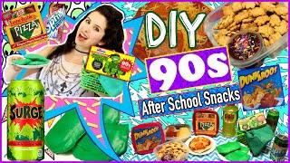 Back To School: DIY 90s After School Snacks! | DIY Dunkaroos, Surge, Lunchables & More!