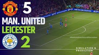 MANCHESTER UNITED 5-2 LEICESTER • Highlights • EFL Cup 24/25 | Simulation/Recreation