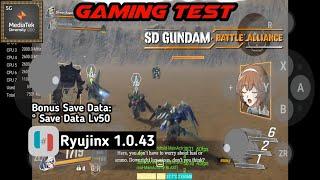 SD Gundam Battle Alliance | Save Data Lv50 | Ryujinx | Mediatek Dimensity 1200 | Xiaomi 11T Test