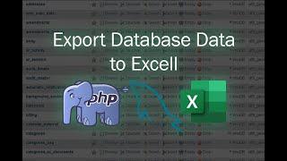 Export database data to an excel file using PHP