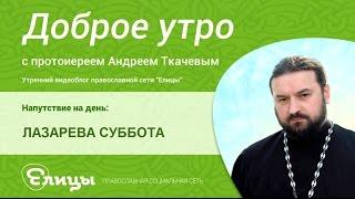 ЛАЗАРЕВА СУББОТА, почему Христос плакал, узнав о смерти Лазаря. Протоиерей Андрей Ткачев