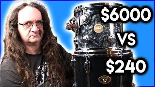 Can you tell? $6000 DW Kit vs $240 Tama Drums.