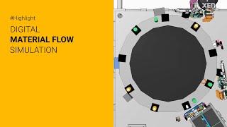 XENON@Productronica 2021 – Material Flow Simulation