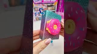 Real Littles Journals #reallittles #journal #mini #asmr  #miniature #glitter #donuts #shorts