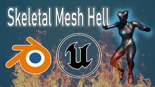 How to export & import Skeletal Mesh between Blender and Unreal