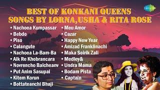 Best of Konkani Female Songs | Konkani Queens | Lorna | Usha | Rita Rose | Konkani Songs