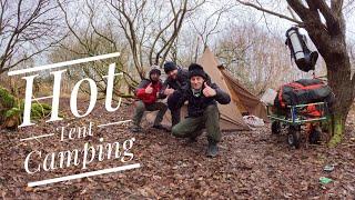 Hot Tent camp,OneTigris Rock Fortress #bushcraft