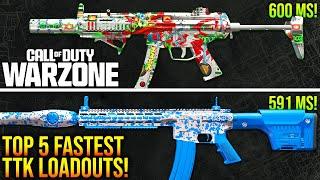 WARZONE: New Top 5 BEST TTK META LOADOUTS After Update! (WARZONE 3 Fastest TTK Weapons)