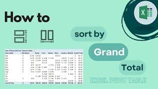 Excel Pivot Table: How to Sort By Grand Total