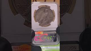 1921 High Relief Peace Silver Dollar Certified by NGC