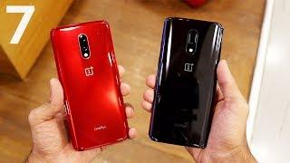 OnePlus 7 Unboxing: Mirror Gray vs Red Color Comparison & Review!