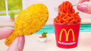 Best Street FoodMiniature Buldak MC Donald Fried ChickenTiny Cakes