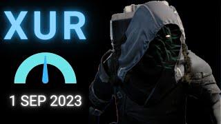 Where is XUR Today Destiny 1 D1 XUR Location and Official Inventory and Loot 1 Sep 2023, 9/1/2023