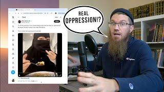 Niqabi eating food is "REAL OPPRESSION"