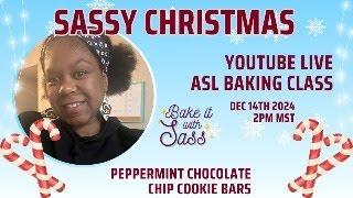 Peppermint Chocolate Chip Cookie Bars (ASL)