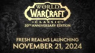 BLIZZARD ANNOUNCED FRESH VANILLA AND THE BURNING CRUSADE