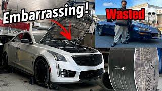 My CTS V Embarrassed Me Today | Jr’s Car Goes KaBoom After The Dyno