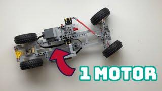 Lego Technic RC Car with 1 Motor - Full Chassis!