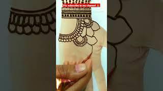 Easy Bridal Mehndi Design| Simple Front Hand Mehndi Design| mehndi ka design #shorts  #shorts