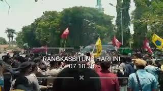 Demo buruh hari ini di daerah Rangkasbitung 2020