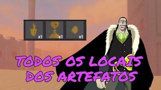 TODOS OS LOCAIS DOS ARTEFATOS DO CROCODILE NO GRAND PIECE ONLINE