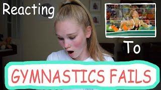 REACTING TO GYMNASTICS FAILS!